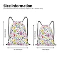 thumbnail image 2 of Honeii Undersea Seahorse Print Drawstring Backpack,Drawstring Bags String Backpack Gym Cinch Sack Backpack Sport Bag Draw-Medium, 2 of 6