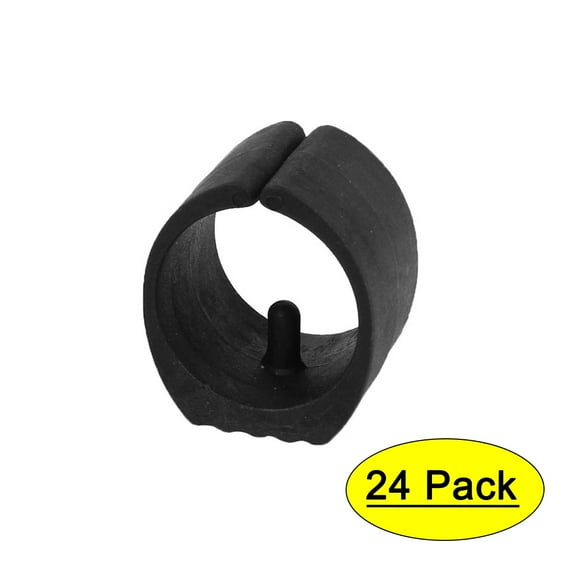 24 Pcs Breuer Chair Tubing Foot Floor Glides Single Prong U-Shape Caps 32mm Dia