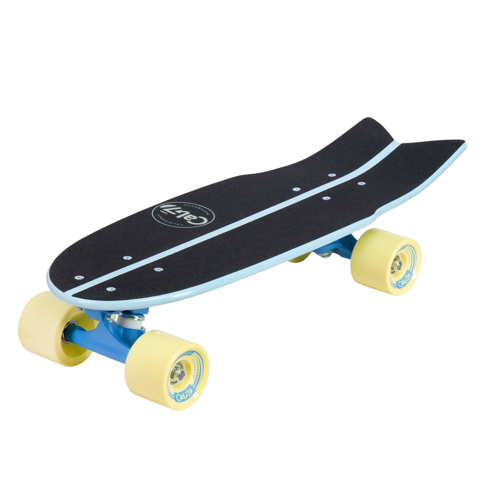 Cal 7 Fishtail Deck 22-inch Mini Cruiser Skateboard (Glory) Walmart.com