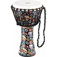 thumbnail image 2 of Meinl Percussion Series Travel Djembe Hand Drum Circle Instrument, Synthetic Shell and Head — NOT Made in China — African Mali Weave Rope Tuning, 2-Year Warranty (PADJ7-M-F), 2 of 4