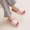 thumbnail image 3 of Shower Slippers Men's and Women's Home Slippers Summer Lovers Indoor and Outdoor Thick Soles Stepping Feeling Light Soft Soles Slippers Lightweight Open-toe Shoes Slippers for Bathroom, 3 of 9