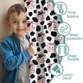 thumbnail image 3 of Blackout Kids Curtains,White Cow Bow Pattern Childrens Insulated Curtains Set Of 2,Bedroom Essentials,Toddler Room Decor 52x63in(132x160cm), 3 of 5
