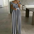 thumbnail image 2 of Edvintorg Women Jumpsuits Dressy Casual Sexy Off Shoulder Hollow Printed Style Leisure High Waist Wide Leg Romper Jumpsuit Elegant Jumpsuits for Women, 2 of 5