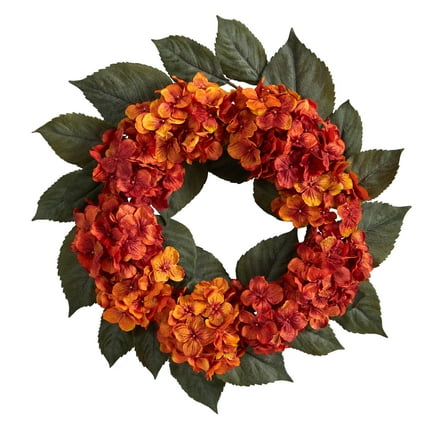 Nearly Natural Plastic Wreath, 20" (Assorted Colors)