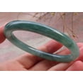 thumbnail image 5 of Certified Icy Green Burma Natural A JADE Jadeite Circle Bangle Bracelet 57 mm 657941 TN, 5 of 12