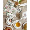 thumbnail image 4 of Pink Spring Floral Kitchen Dish Towels for Drying Dishes Set of 4, Elegant Pastoral Flowers Birds Watercolor Waffle Weave Microfiber Hand Tea Bathroom Towels Quick Dry & Absorbent Towel 15.7x23.6, 4 of 7