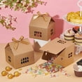 thumbnail image 5 of 20Packs Small House Shaped Gift boxes with Ribbon 4.9x4.9x5.3 inch Paper Candy box Cardboard Treat Bags, 5 of 6