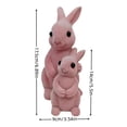 thumbnail image 3 of HuiXinOu Flocked Easter Bunny Figurine, Cute Spring & Easter Tabletop Decor, Plush Rabbit Statue for Home Mantel, Shelf, Easter Party & Seasonal Holiday Decoration, 3 of 6