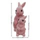 thumbnail image 3 of Yusimy Easter Bunny Ornament Flocked Texture Cute Figurine for Home Tabletop Garden Easter Decor, 3 of 6