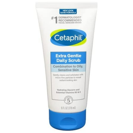 Cetaphil Extra Gentle Daily Face Scrub For All Skin Types, 6 Oz
