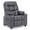 Dark Grey, variant on MCombo Big Kids Recliner Chair with Cup Holders for Boys and Girls Room, 2 Side Pockets, 3+ Age Group, Faux Leather 7366(Dark Grey)