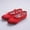 Red, variant on HAOTAGS Girls Soft Sole Ballet Shoes, Snowflake Solid Color Practice Yoga and Dance Footwear Khaki 29