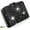 Bling Black, variant on Bling Rhinestone Small Womens Wallet Clutch Artificial Diamond Purse Credit Card ID Coin Holder W/Zipper Silver/White