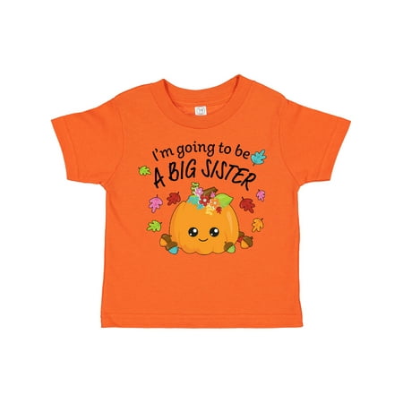 

Inktastic I m Going to Be a Big Sister- Cute Halloween Pumpkin Gift Toddler Toddler Girl T-Shirt