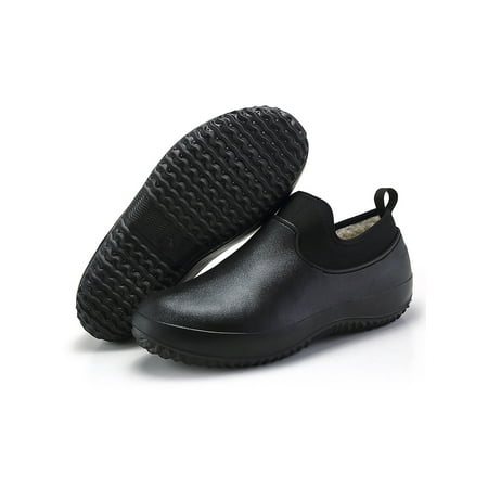 

Difumos Garden Work Water Shoes for Women Men Non-Slip Warm Lined Comfort Flat Shoes Outdoor Rain Boots