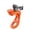 Orange, variant on 360° Rotation Silicone Mount for Hero, Insta360, DJI Osmo Action Cameras Multiple Scenes Application