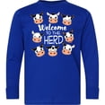 thumbnail image 3 of Inktastic Welcome to the Herd with Cute Black and White Holstein Cows Long Sleeve Youth T-Shirt, 3 of 5