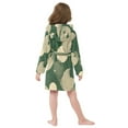 thumbnail image 7 of FORMRS Niños Bathrobe Unisex Hooded Robe Soft Plush Pajamas Sleepwear, Size 2-3T, Beige Abstract, 7 of 7