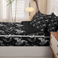 thumbnail image 5 of Manfei Speed Motocross Zipper Full Size Comforter Sets with Fitted Sheet and 2 Pillowcases,Extreme Sport Zipper Bedding Set,Black,Black Reversible,4pcs, 5 of 8