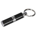 thumbnail image 3 of Bullet Cigar Punch Cutter Key Chain - Polished Carbon Fiber & Chrome, 3 of 6