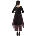 thumbnail image 4 of Moomaya Ensemble Kurti Asymétrique Imprimé pour Femme Grande Taille, Chanderi en Coton, 1 Unité, 4 of 6