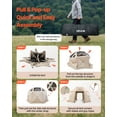 thumbnail image 5 of VEVOR Pop up Gazebo Screen Tent, 12 x 12 ft, 13-Sided Spherical Camping Canopy Tent with Removable Top & Carry Bag, Quick-Set & Bite-Proof, Screen House Sun Shelter for 8-10 Persons, Beige, 5 of 9