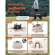 thumbnail image 5 of Carpa plegable tipo cenador VEVOR, 3,6 x 3,6 m, carpa esférica de 13 lados con techo desmontable y bolsa de transporte, resistente a las picaduras, refugio solar con mosquitera para 8-10 personas, 5 of 9