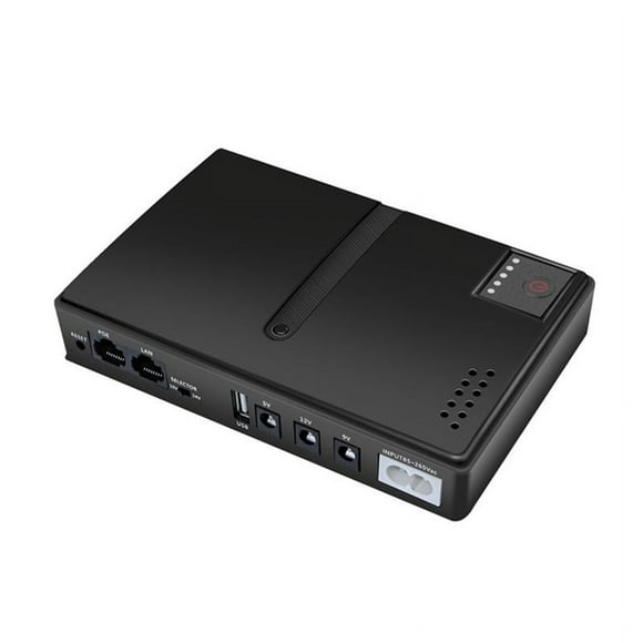 DC UPS Uninterruptible Power Supply Mini UPS 5V9V12V 36W 10400Mah Router Optical Cat Monitor Backup Power Supply US Plug