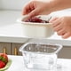 thumbnail image 5 of Juego de Colador y Tazón Apilables | Cesta para Lavar Frutas y Verduras de Doble Capa 2 En 1 | Colador de Alimentos y Ensaladera | Plástico Abs, Blanco/Rojo/Verde/Morado, 5 of 7