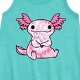 thumbnail image 2 of Instant Message - Tie Dye Axolotl - Toddler & Youth Girls A-line Dress, 2 of 5