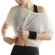 thumbnail image 3 of Camiseta de malla para mujer, camiseta de malla holgada de secado rápido de manga corta para verano, Fitness, Yoga, ciclismo, color blanco S YUNYI BRAND Deportes, 3 of 8