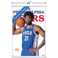 thumbnail image 3 of NBA Philadelphia 76ers - Joel Embiid Feature Series 23 Wall Poster with Magnetic Frame, 22.375" x 34", 3 of 5
