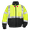 Lime / Black, variant on 6405 Hi-Visibility Premium Bomber Jacket with Rollaway hood and Reflective fabric | ANSI Class 3