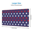 thumbnail image 4 of Extra Large Mouse Pad, Usa America Stars Pattern Desk Mat - Square Mouse Pad Non-Slip Rubber Base Mouse Pad for Desktop, Laptop, 29.5 x 15.8 inch, 4 of 8