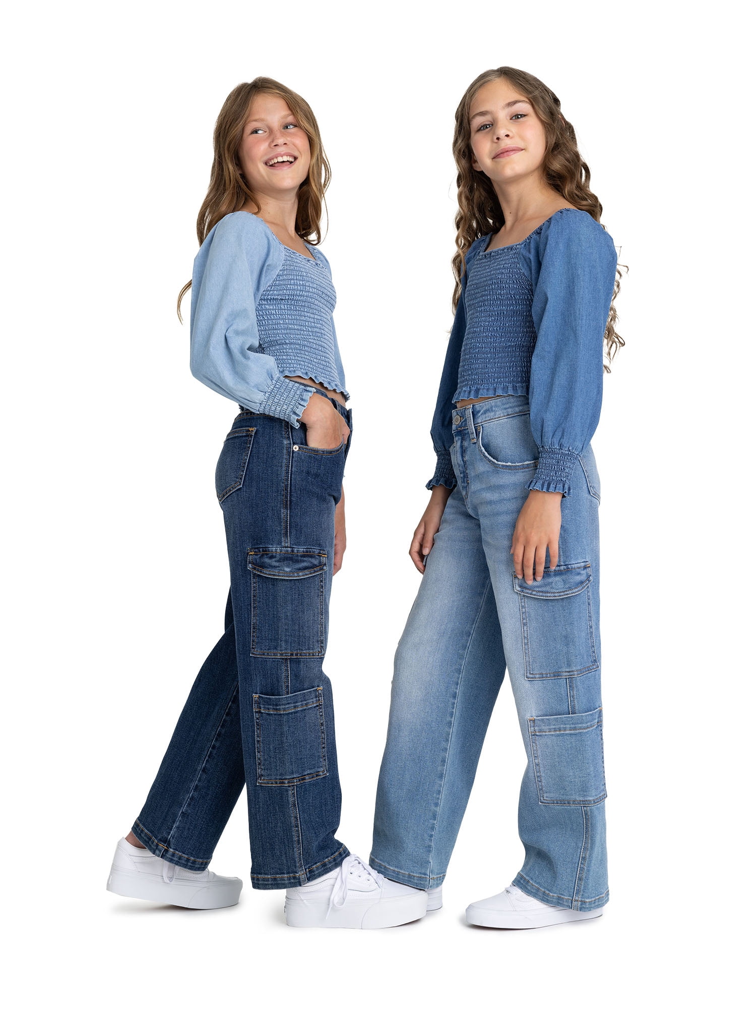 Jordache Girls Wide Leg Cargo Pant, Sizes 6-18