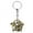 Bronze, variant on Vintage Keychain Pendant, Unisex Zinc Alloy Metal Key Chain, European and American Style, Electroplated Bronze/Ancient Tin Finish (4.6 x 3.8 cm)
