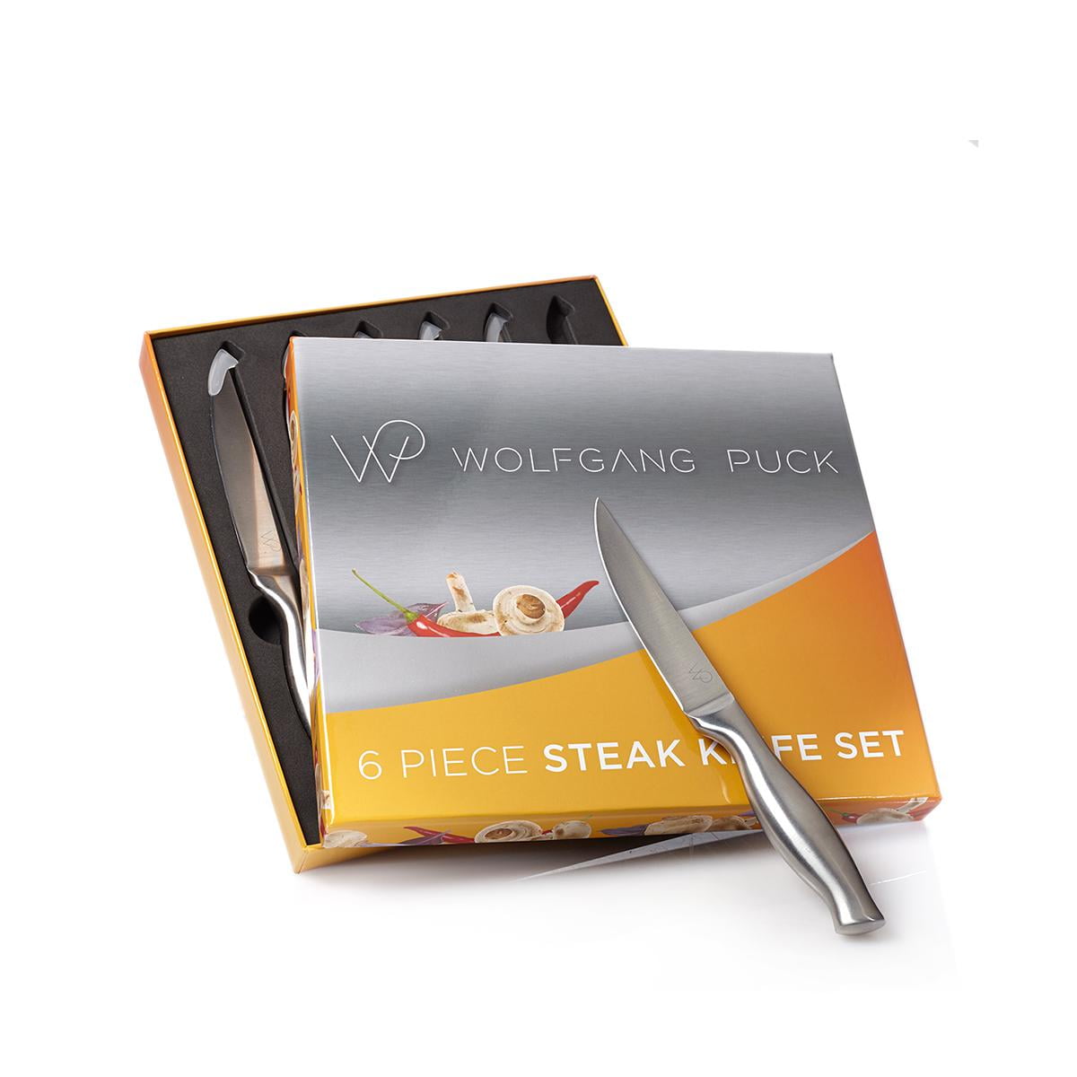 Wolfgang Puck Bistro Elite 6piece Stainless Steel Steak Knife Set
