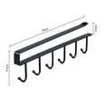 thumbnail image 6 of OIUR Coffee Cup Holder Hanger Hook Rust-Resistant Strong Load-bearing Easy to Install Under-Cabinet Mug Holder Rack, 6 of 7