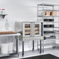 thumbnail image 3 of 38 in. Full Size Single Deck Commercial Natural Gas Convection Oven 54,000 BTU with Casters (KM-CCO54-NGC), 3 of 11