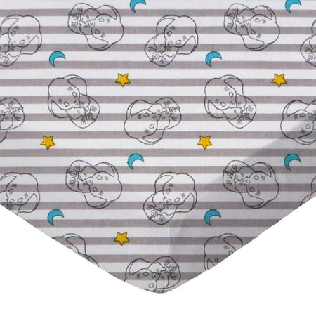 SheetWorld Fitted 100% Cotton Percale Play Yard Sheet Fits BabyBjorn Travel Crib Light 24 x 42, Dumbo