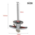 thumbnail image 2 of Garage Door Lock T Handle Rear Fix Keyed To Differ Caravan Garage Shed Campervan, 2 of 7