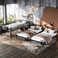 thumbnail image 3 of Bellemave Triple Bunk Bed Frame,3 Twin Size Bunk Bed Can Be Separated into 3 Single Beds for Bedroom，Metal Triple Bed Built-in Shelves for 3 (Black), 3 of 9