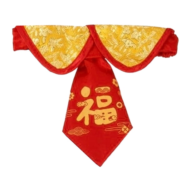 Capa para mascotas, chal, pajarita, disfraz para perro, capa, bufanda de Año Nuevo, corbata, accesorios para mascotas L