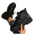 thumbnail image 5 of QQAMB Womens Snow Boots Warm Winter Boots Ladies Fur Lined Ankle Boots Lace Up Outdoor Booties Anti-Slip Sneakers Waterproof Walking Shoes, 5 of 5