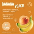 thumbnail image 4 of (3 pack) Earth's Best Organic Fruit Yogurt Smoothie Toddler Food, Peach Banana, 4.2 oz Pouch, 4 of 11