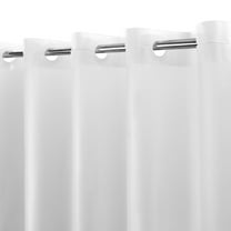 Barossa Design No Hook Frosted Shower Curtain - 8G Heavy Duty PEVA Plastic Shower Liner Waterproof, 71" x 74"