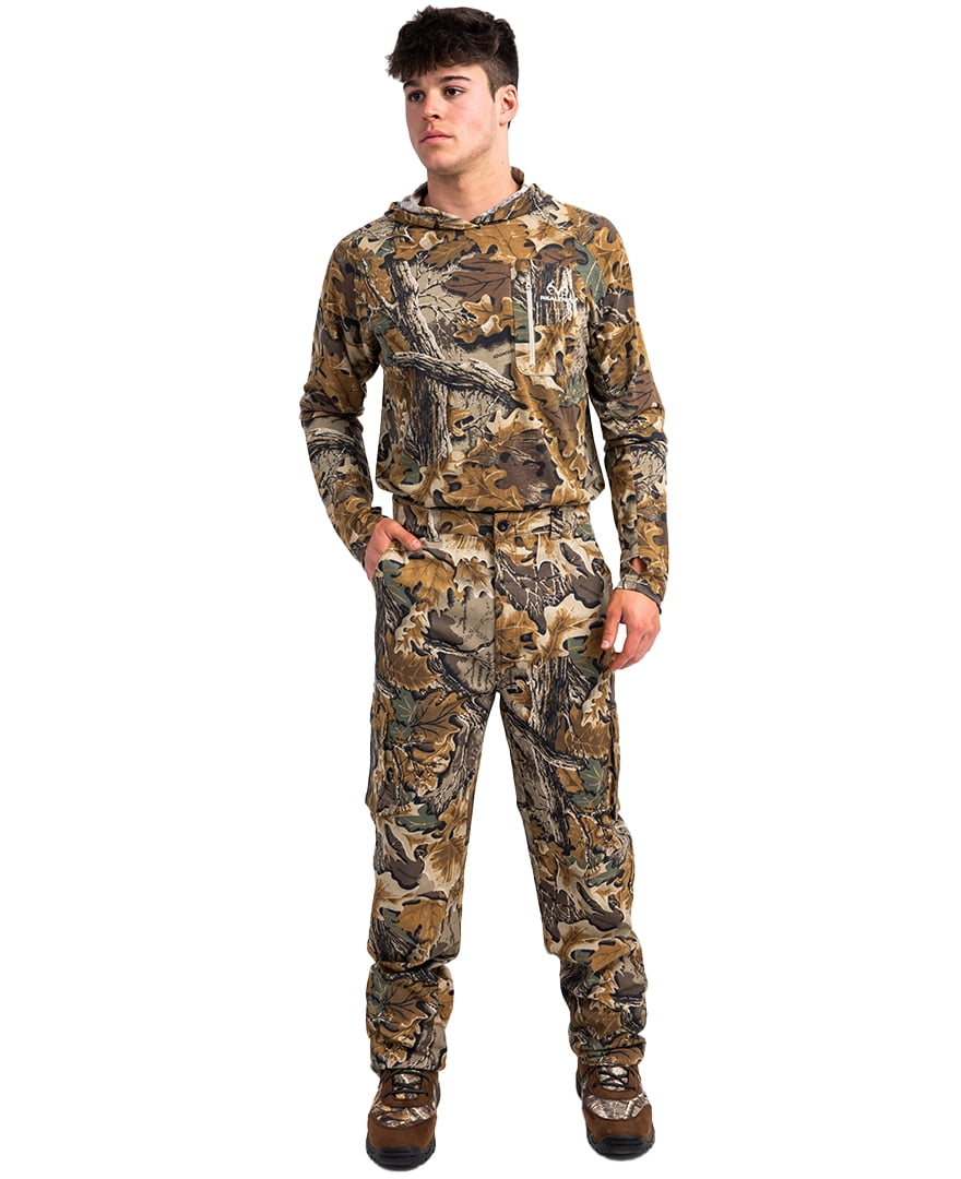Realtree Men’s 6-Pocket Cargo Camo Hunting Pants , Regular Fit, Straight Leg, Camo Pants for Outdoor, Hiking Wear | S-4X