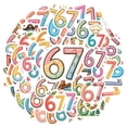 thumbnail image 2 of 35pcs Colorful Numbers Stickers DIY Numbers Animal Stickers for Laptops Suitcase Phone, 2 of 9