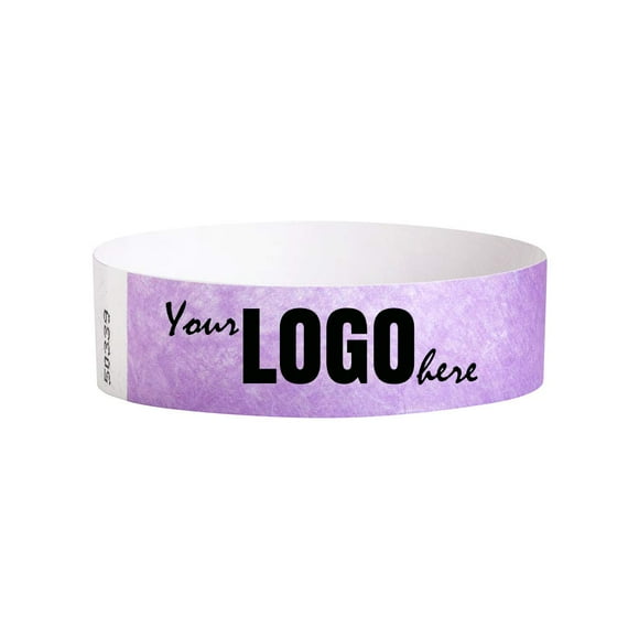 WristCo Berry Custom Imprint Wristbands - 1,500 Count Tyvek ¾” x 10”- Add Any Text Logo and Image & Receive Printed Wrist Band Bracelets for Events Concert Party Festival Security Admission VIP