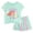 Turquoise / lilac, ariel, variant on Disney Lilo & Stitch T-Shirt and Gauze Shorts Outfit Set Toddler to Big Kid